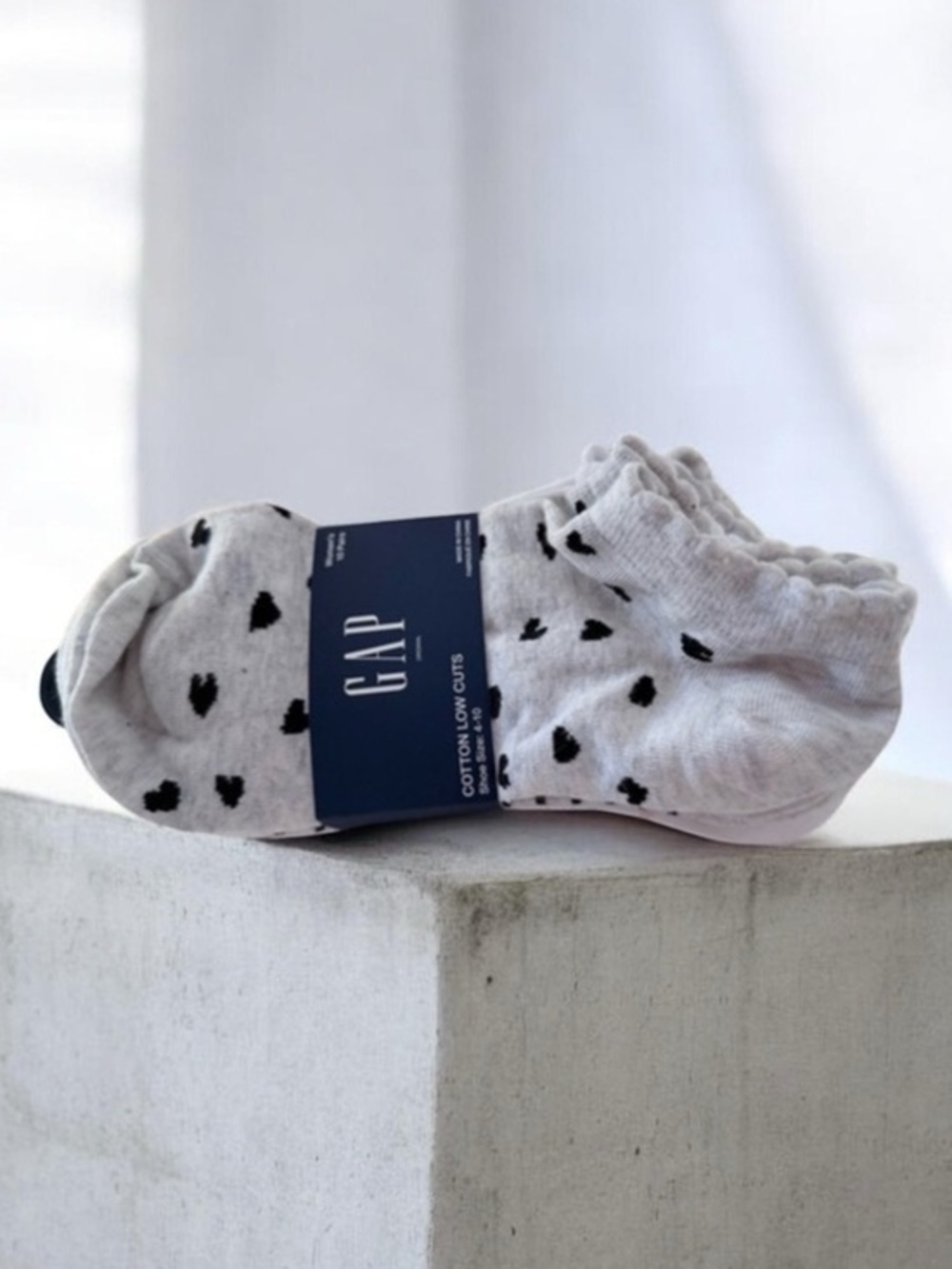 GAP Heart strips Pattern multicolored Cotton Low Cut Socks